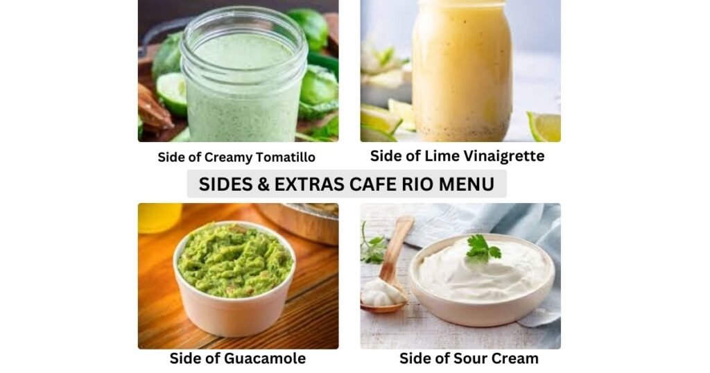 Cafe Rio sides and extras Menu