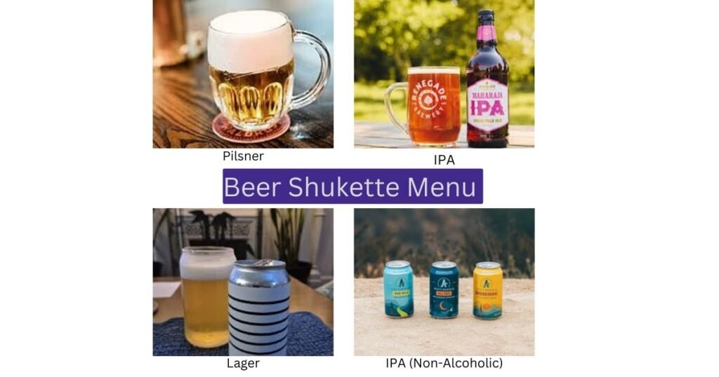 Beer Shukette Menu 