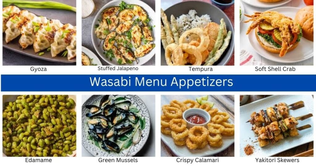 Wasabi Menu Appetizers