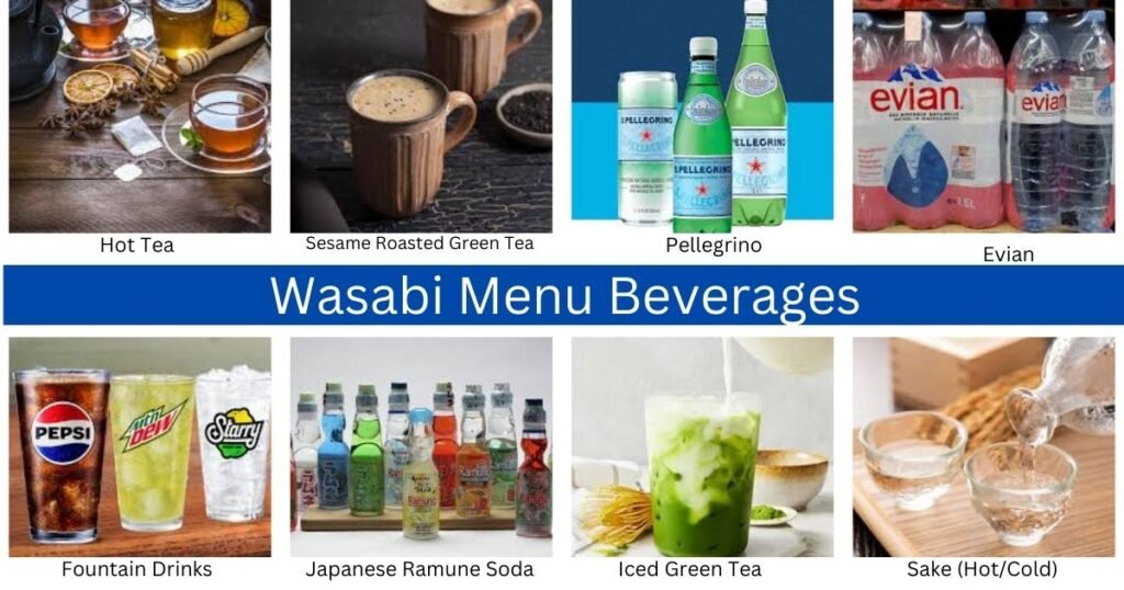 Wasabi Menu drinks