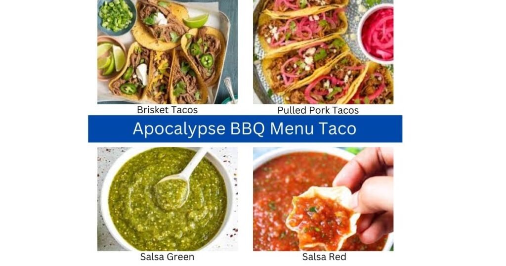 Apocalypse Menu BBQ Taco