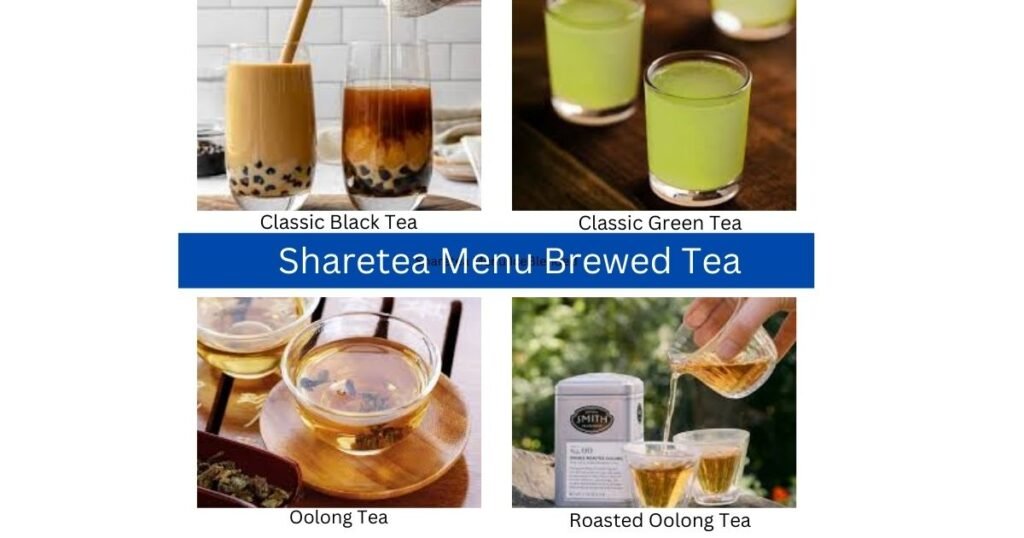 Sharetea Menu Brewed Tea