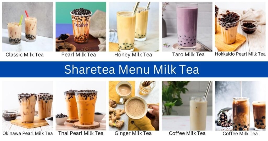 Sharetea Menu Milk Tea